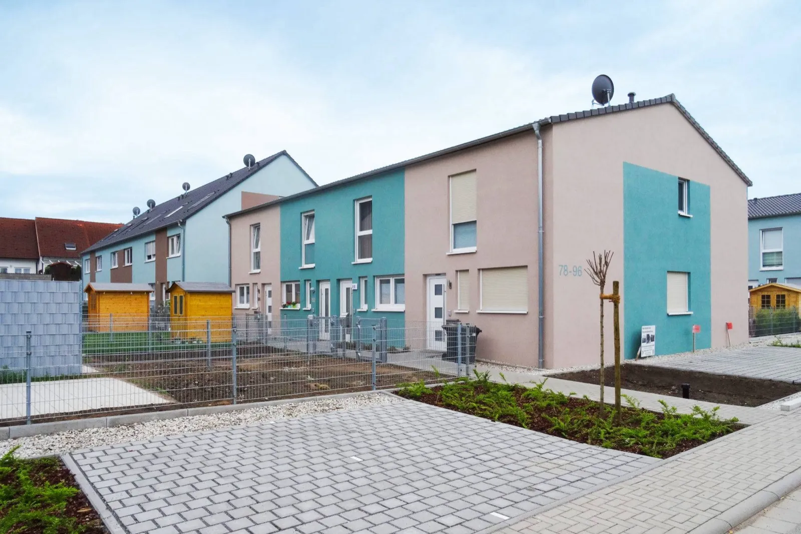 Abgeschlossenes Reihenhaus-Projekt von EBC in Birkenheide
