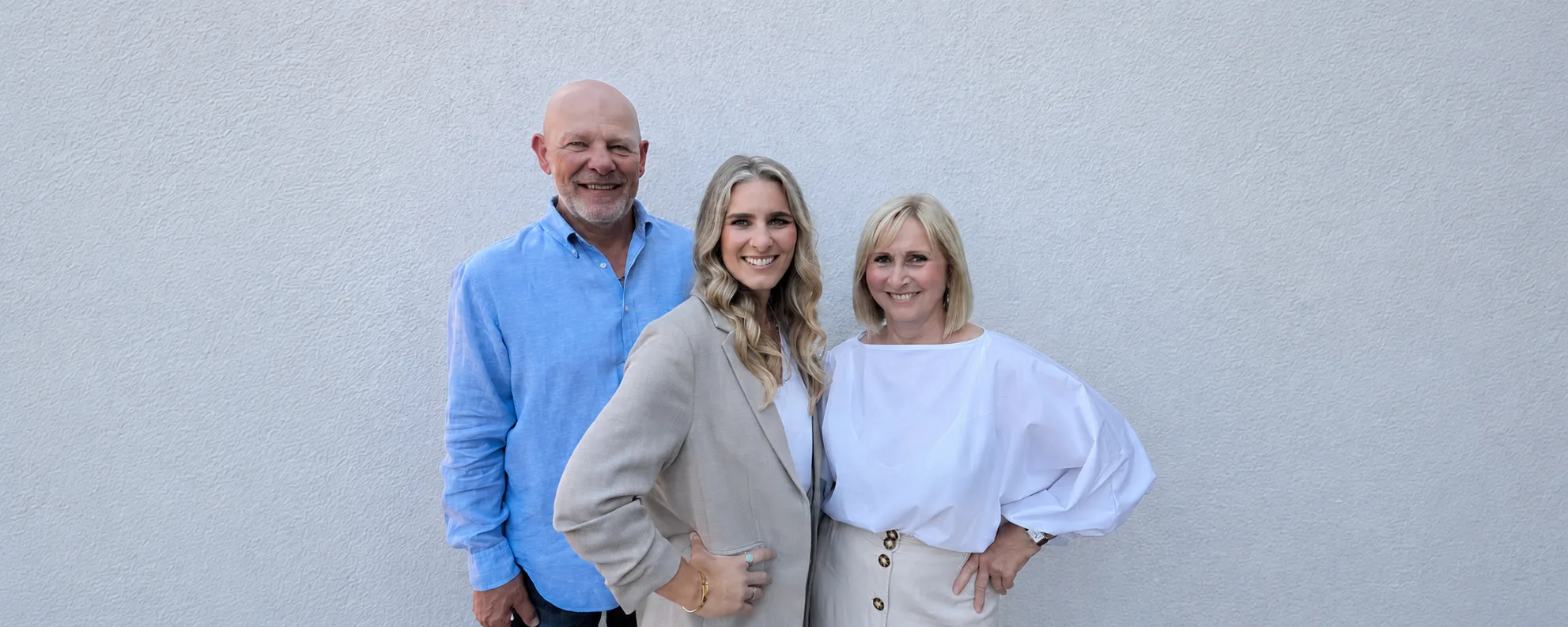 Die drei Inhaber von EBC – Euro Bau Concept: Robert, Lara und Birgit